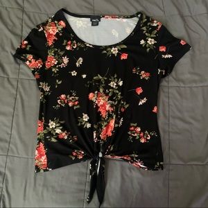 Black Floral Rue 21 Tshirt